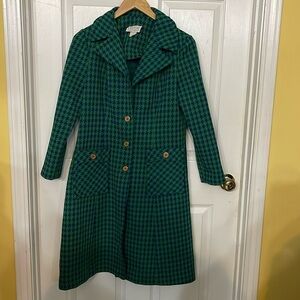 Vintage Lerok Korell houndstooth dress jacket L